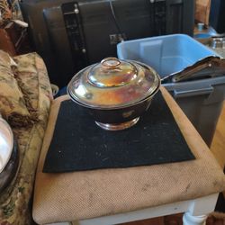 Silver plated Bowl W Lid