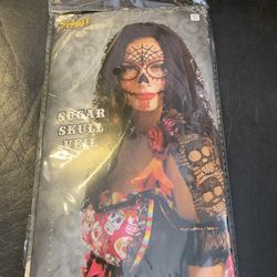 Sugar Skull Veil