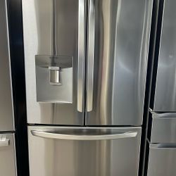 OPEN BOX LG FRENCH STYLE REFRIGERATOR STAINLESS STEEL 