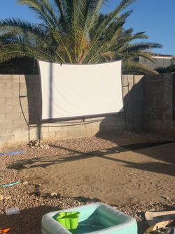 Projection screen and stand INDOOR/OUTDOORS 120in