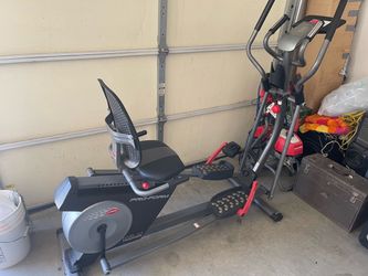 The ProForm Hybrid Trainer XT Bike and Elliptical Cross Trainer is a versatile 2-in-1 home fitness machine that combines the benefits of a recumbent e