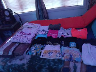 9 Tee Shirts ,2 Hoodies And 4 Longsleeve Shirts