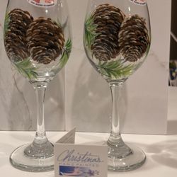 Christina’s Hand Painted Wine Glasses