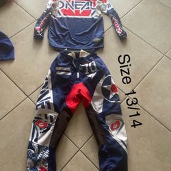 Kids Motorcycle Gear Set Size 13-14