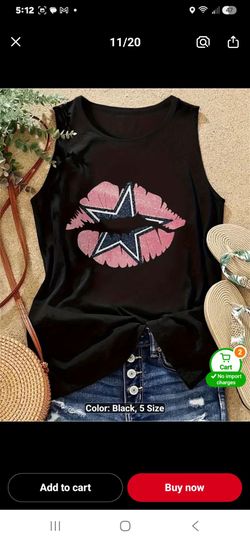 COWBOYS KISS TANK TOP