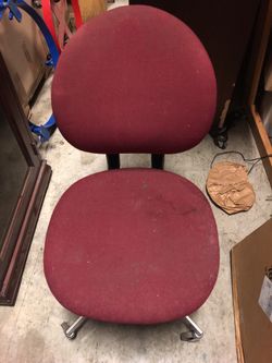 Red office chair