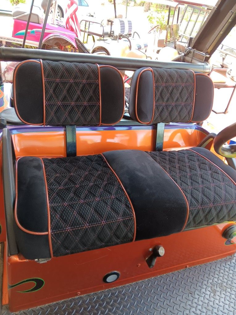Custom Golf Cart Seat Covers!! I'll Reupholster Your Seats!!