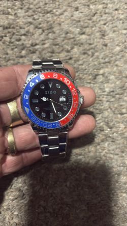 Zido GMT-Style Watch Pepsi Bezel