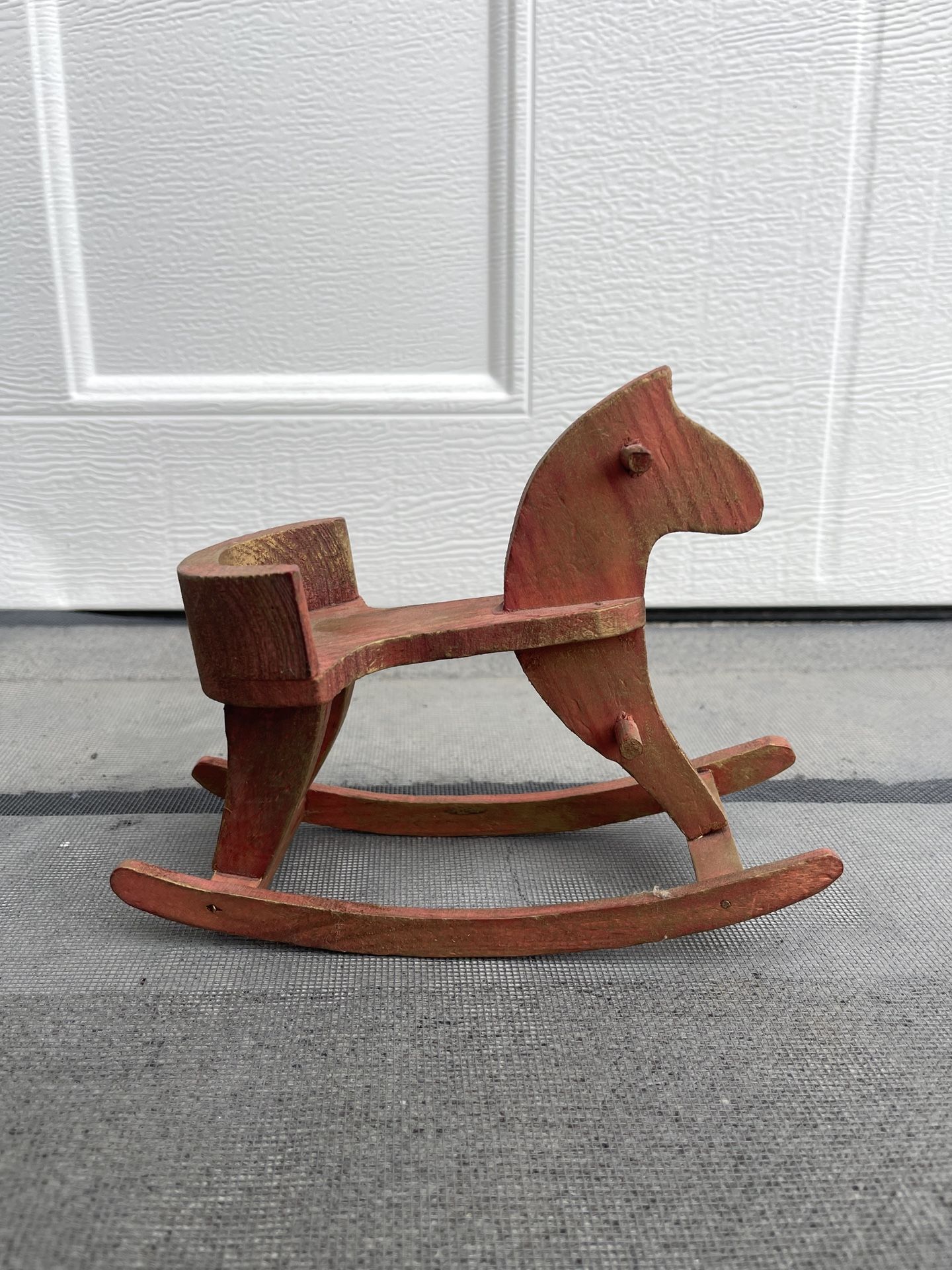 Wooden Rocking Horse for Dolls or Bears ~ Home Interiors ~5.75*5.12"