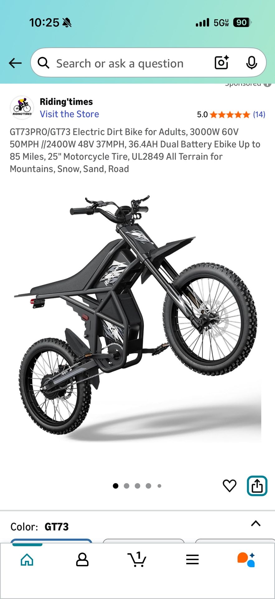 GT73 Ebike for Adults
