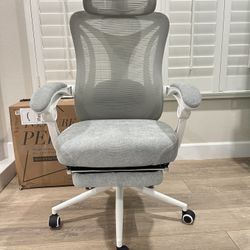 Ergonomic Office Chair with Footrest 