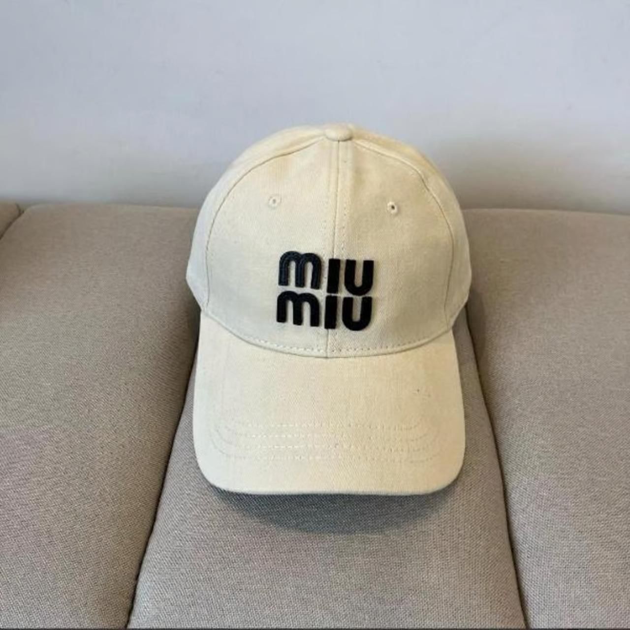 Miu Miu Women's Cream and Tan Hat