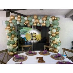 Balloon Decor/decoracion Se Globos/backdrops/marquee Numbers 