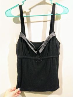 Cute tuxedo collar tank top women's small