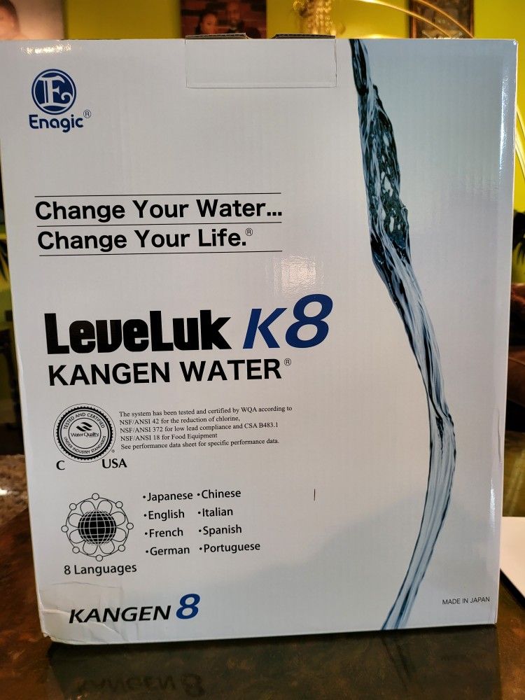 Enagic LeveLuk k8 Kangen Water Ionizer (comes With Filter) Factory BRAND NEW