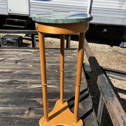 Marble & Wooden Table Great Condition $22 OBO!