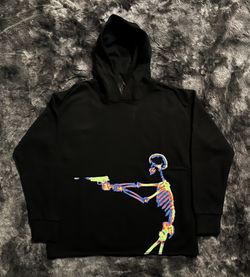 Vlone sales skeleton hoodie