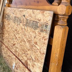 Queen size bed bedframe, very heavy, all wood