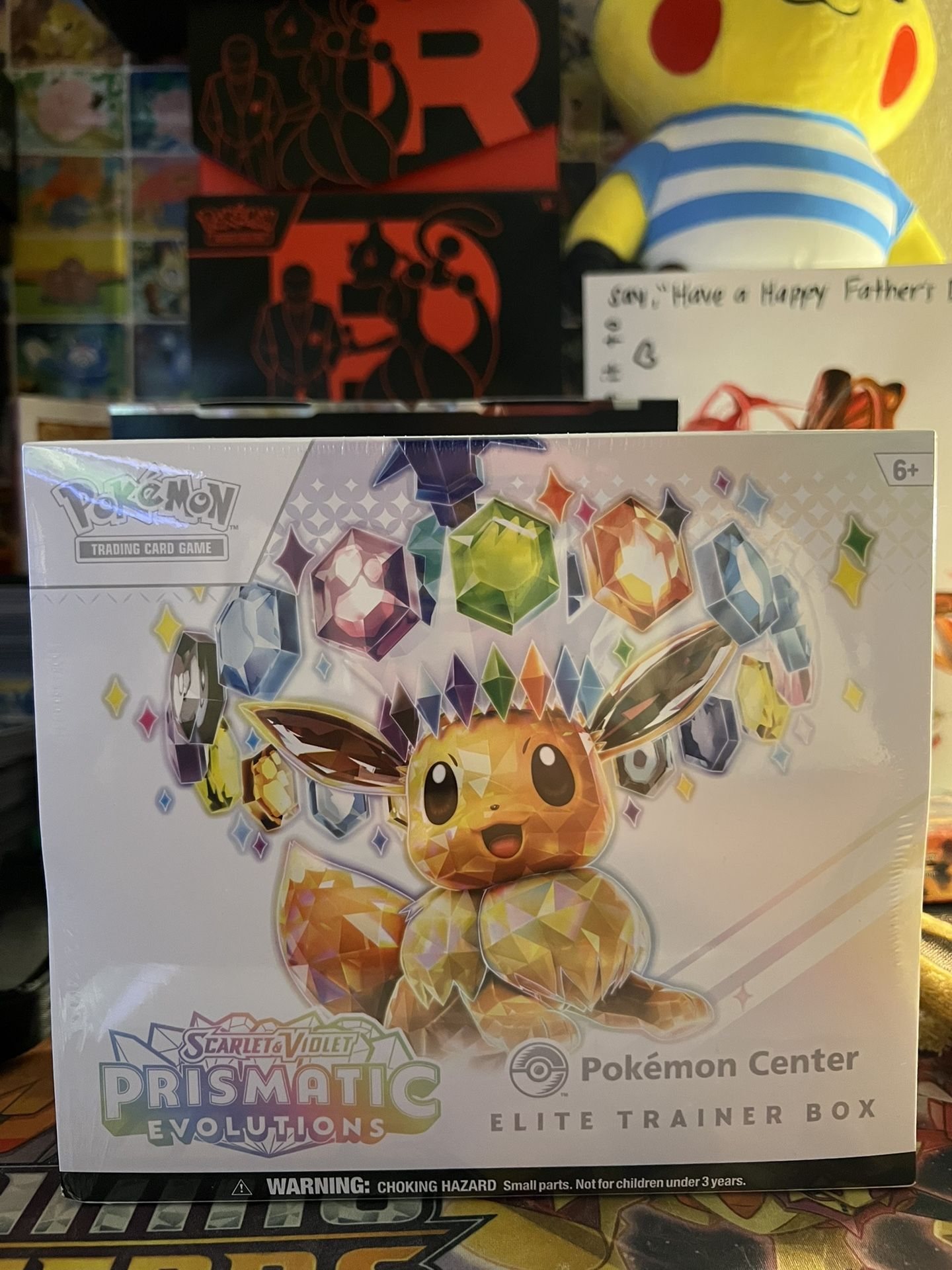 Pokemon Prismatic Evolutions PC Etb with a tear