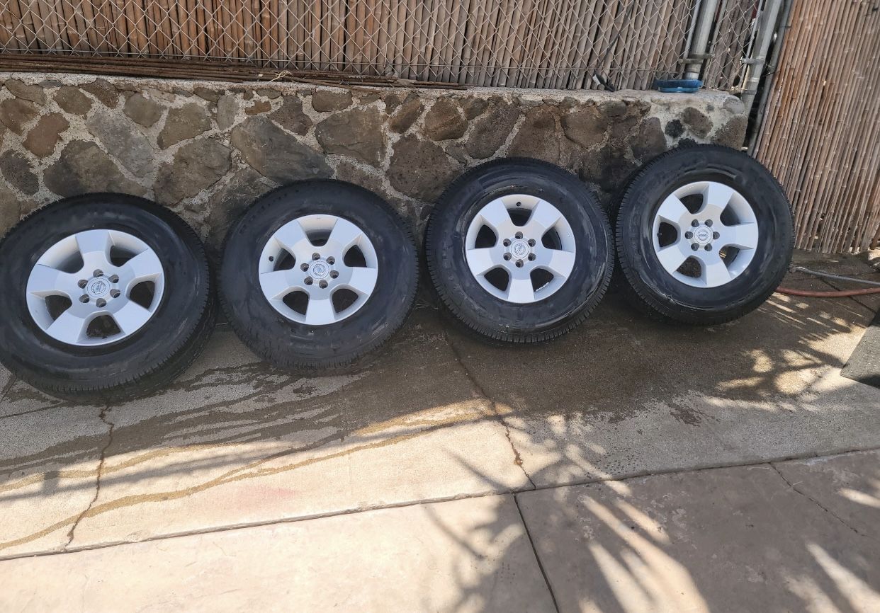 Rims and Tires BF Goodrich 265/70/R16 Nissan Rims Set of (4) for Sale ...