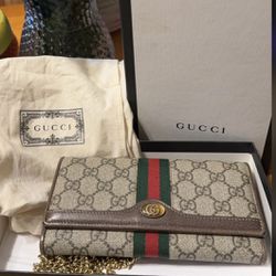 Gucci Wallet W/ chain
