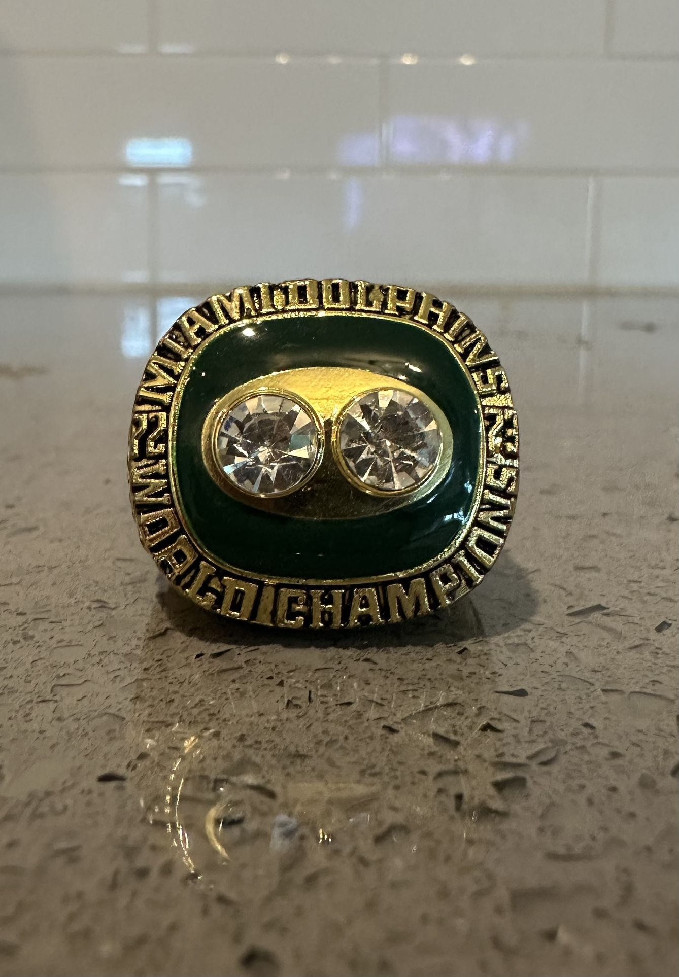 Larry Csonka Dolphins Replica 1973 Super Bowl VII Ring