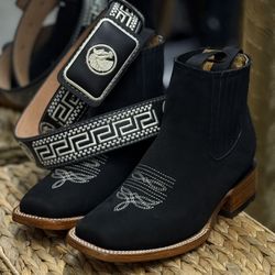 Botines Y Cinto Para Hombre