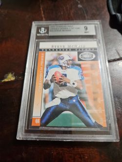 Steve McNair card graded 9