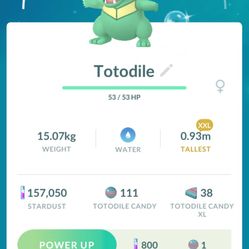 Pokemon Go Shinny Totodile
