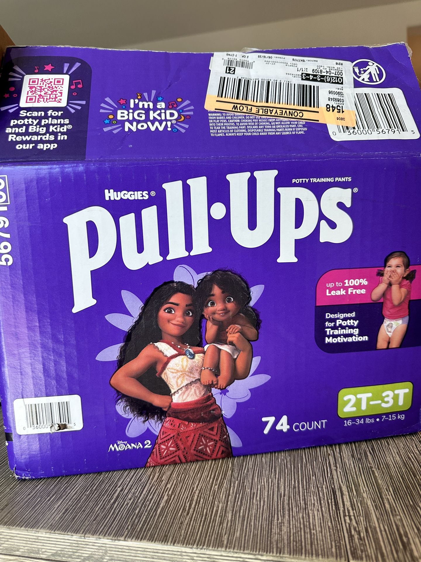 Huggies Pull Ups 2T-3T 73ct