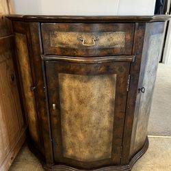 Wooden Accent Cabinet With Drawer and 3 Doors with Shelves 
