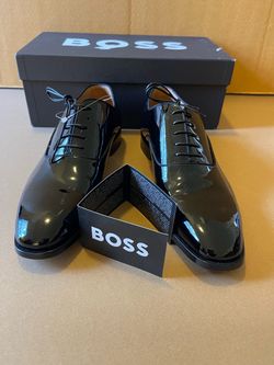 Hugo Boss Dress Men’s Shoes Size 10.5 Black Lisbon Oxford New Condition $160 Firm on Price