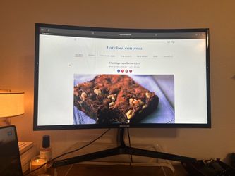 Samsung 27" Curved LED Monitor (C27F398FWN) – Full HD 1080p, HDMI