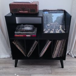 Record Player Record Stand Table