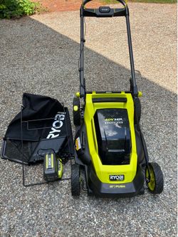 RYOBI 20 inch 40 volt battery lawnmower