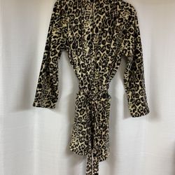 Leopard Print Bathrobe