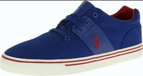Polo Ralph Lauren Hamilton Heritage Royal Men Sneakers 7.5 D US Canvas Shoes