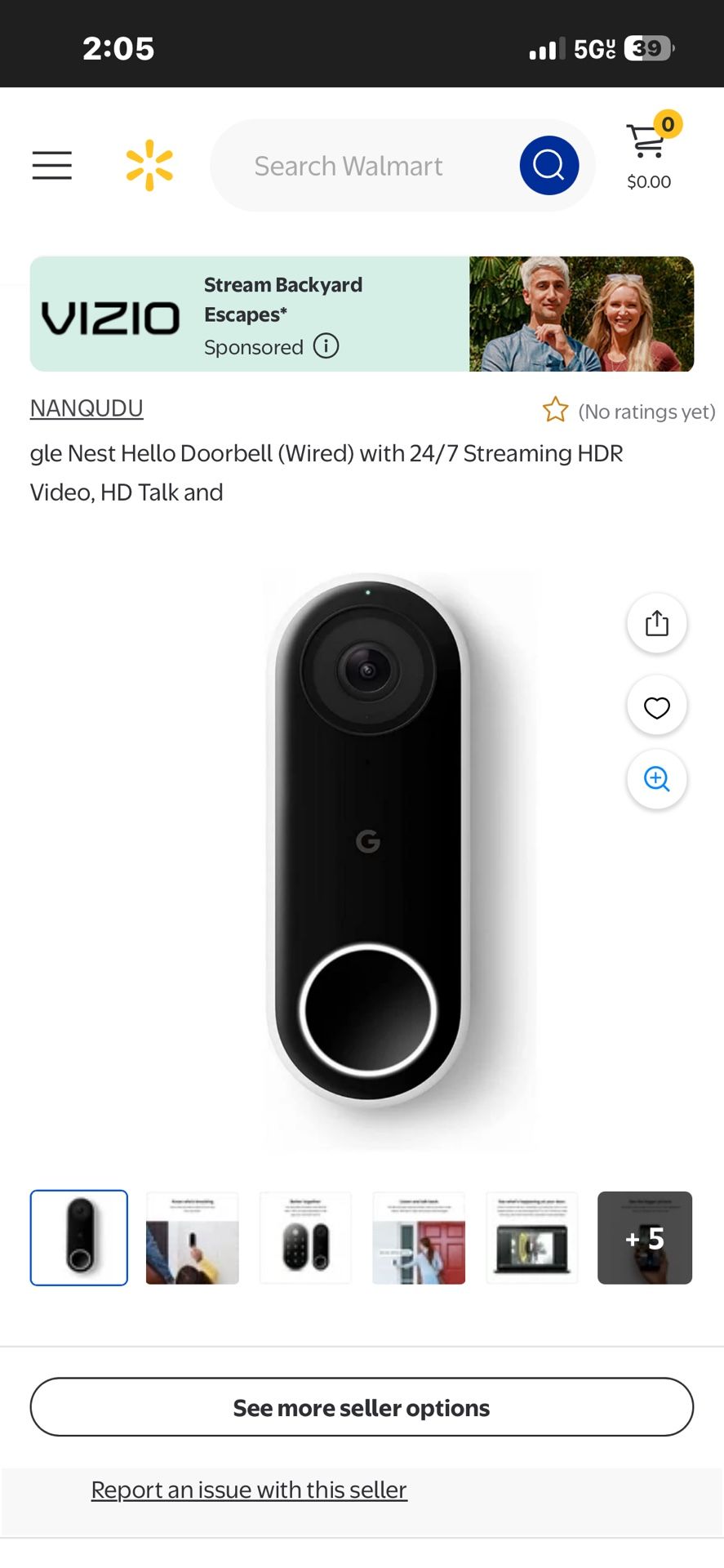 Nest Hello video doorbell