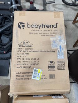 Baby Trend Sit N' Stand Double 2.0 Stroller – Dash Grey