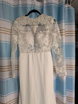 Wedding dress and jumpsuit