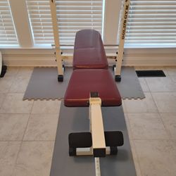 Gold Gym Weight Bench With Rack 