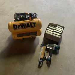 Dewalt Compressor and Makita Nail Gun