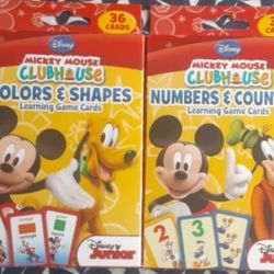Set Of 2 New Mickey Flashcards