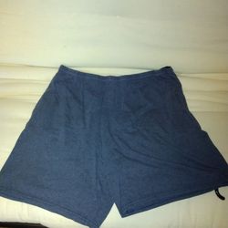 Men's Navy Blue Cotton Shorts 