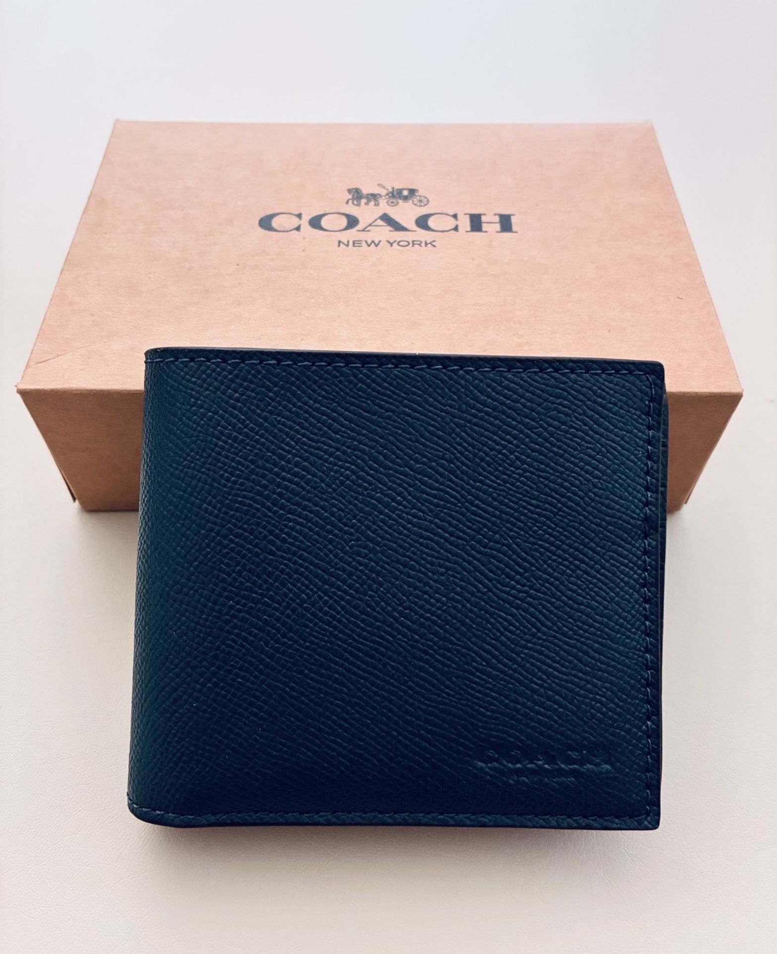 Coach F59112 Men's Wallet Dark Denim Navy