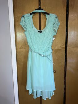 Juniors size large dress (new ) high low skirt