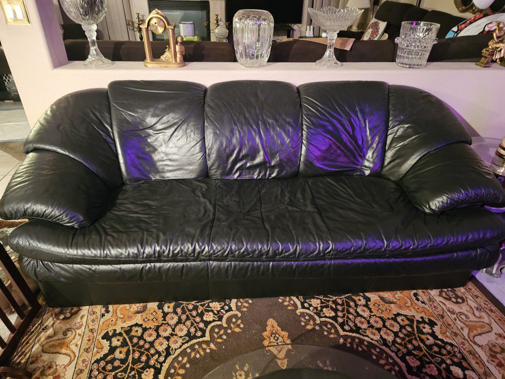 3 Piece Leather Sofa Set