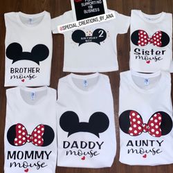 Custom Family Disney Birthday Trip Shirts 🥳🏰