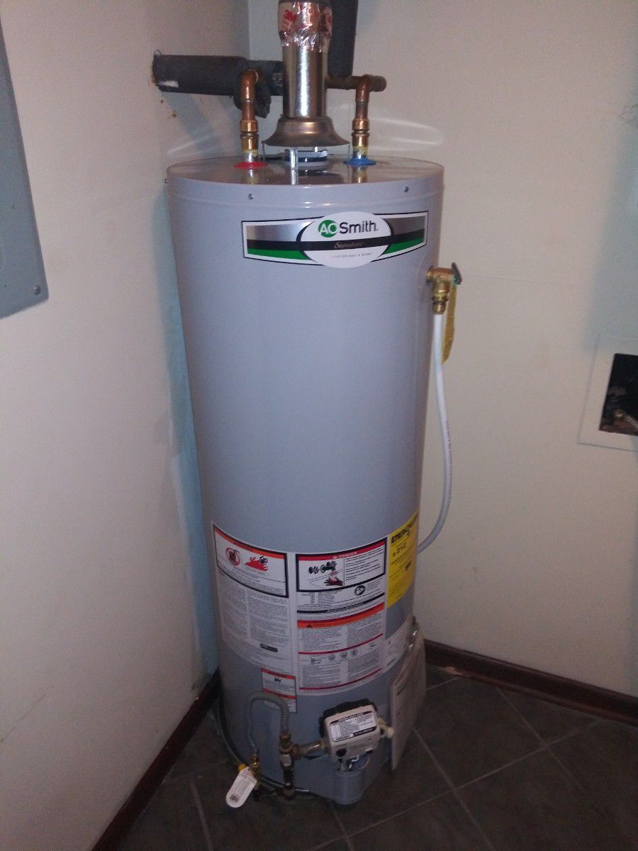 Gas or electric hot water heater Installation
