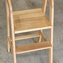 Adjustable Wooden High Chair 